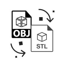 Convert OBJ to STL Python