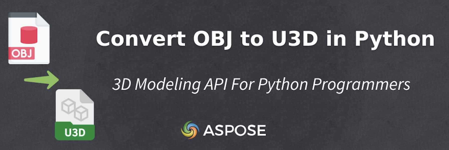 Convert Obj to U3d in Python 