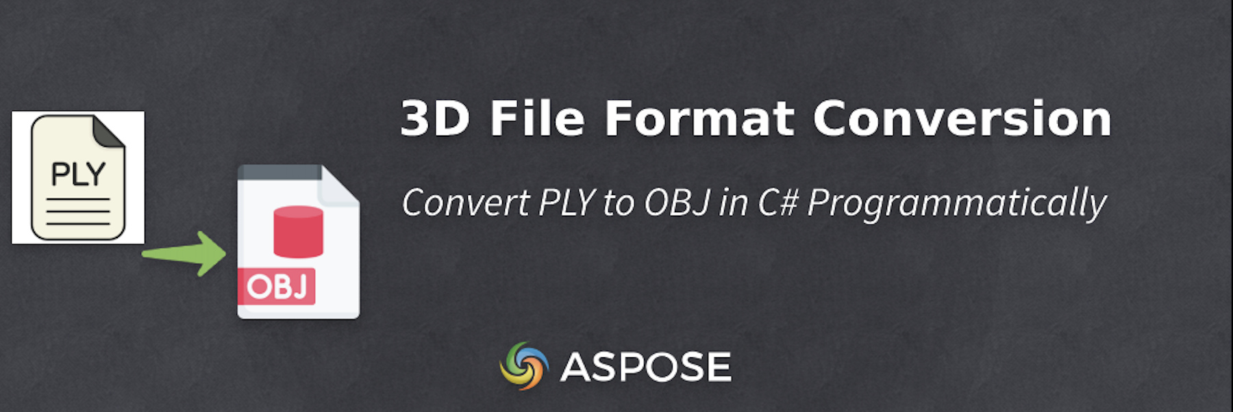 Convert PLY to OBJ in C# using 3D Graphics API