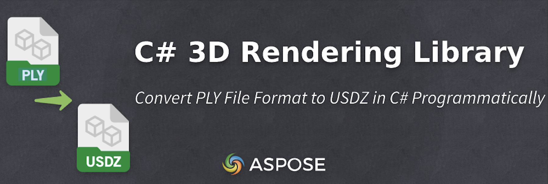 Convert PLY to USDZ in C# - C# 3D Rendering Library