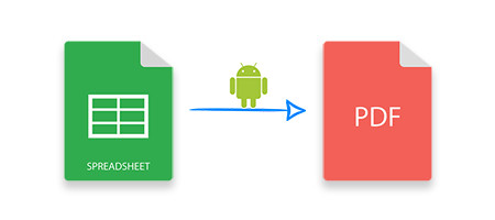 Excel إلى PDF Android