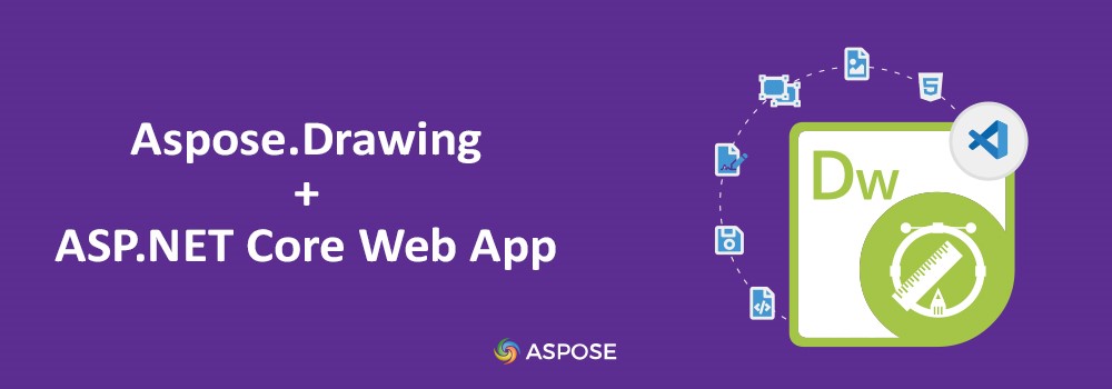 العمل مع Aspose.Drawing في تطبيق ويب ASP.NET Core
