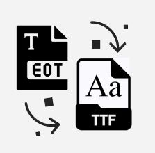تحويل EOT إلى TTF في Java.