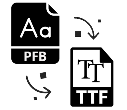 تحويل PFB إلى TTF باستخدام C#.