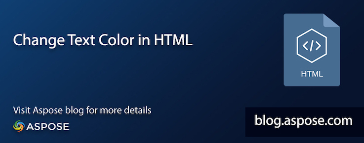 تغيير لون سلسلة النص في HTML C#