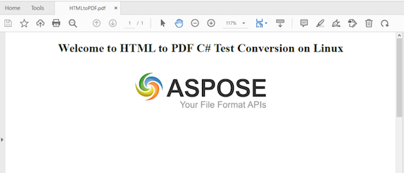 HTML إلى PDF Linux