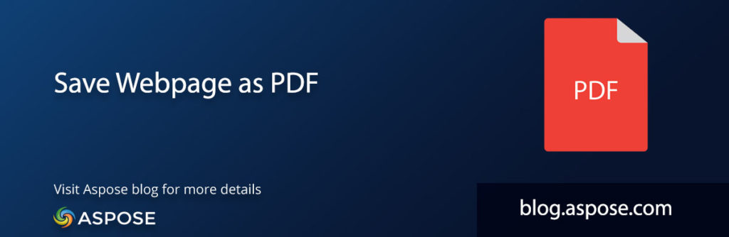 حفظ صفحة الويب بصيغة PDF C#