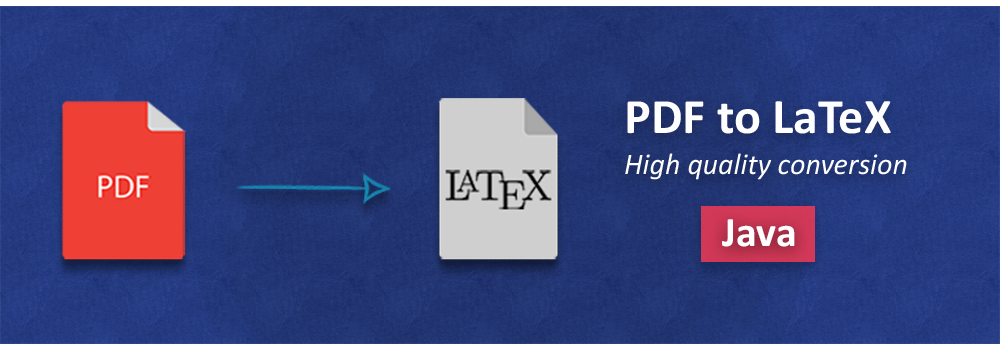 تحويل ملفات PDF إلى LaTeX Java