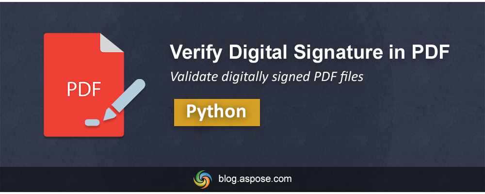 تحقق من توقيع PDF في Python