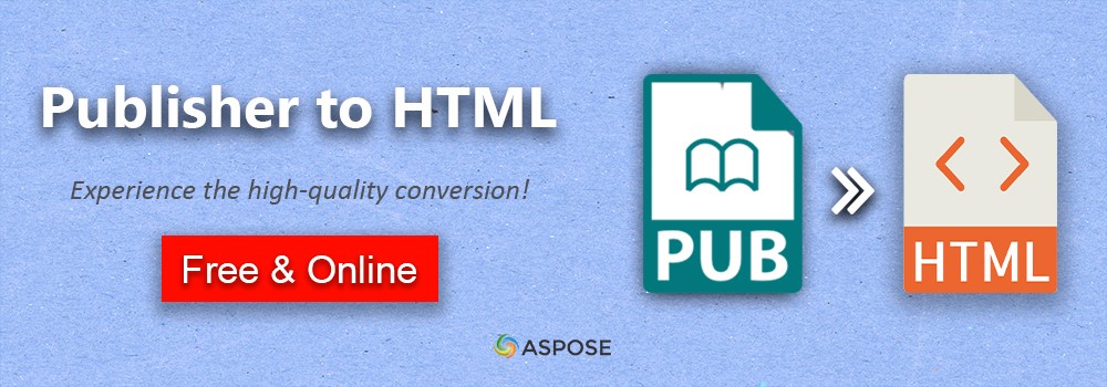 تحويل الناشر إلى HTML | PUB إلى HTML | ملف PUB إلى HTML