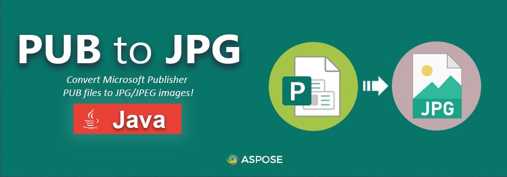 تحويل الناشر إلى JPG في Java | محول PUB إلى JPG/JPEG