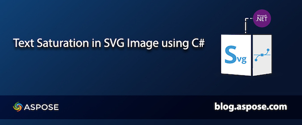 تشبع النص في SVG C #