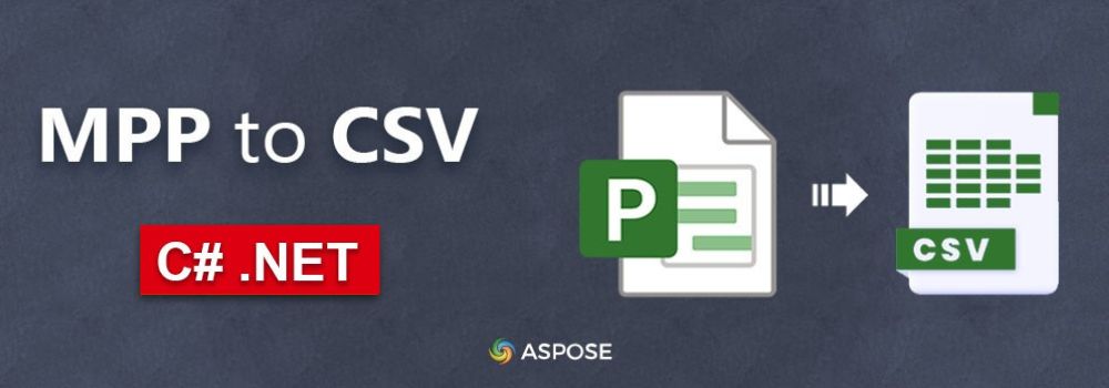 تحويل MPP إلى CSV في #C