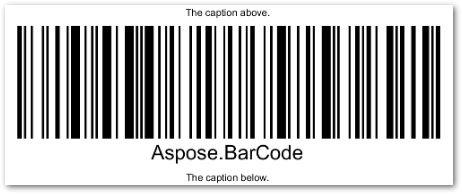 generate barcode with caption