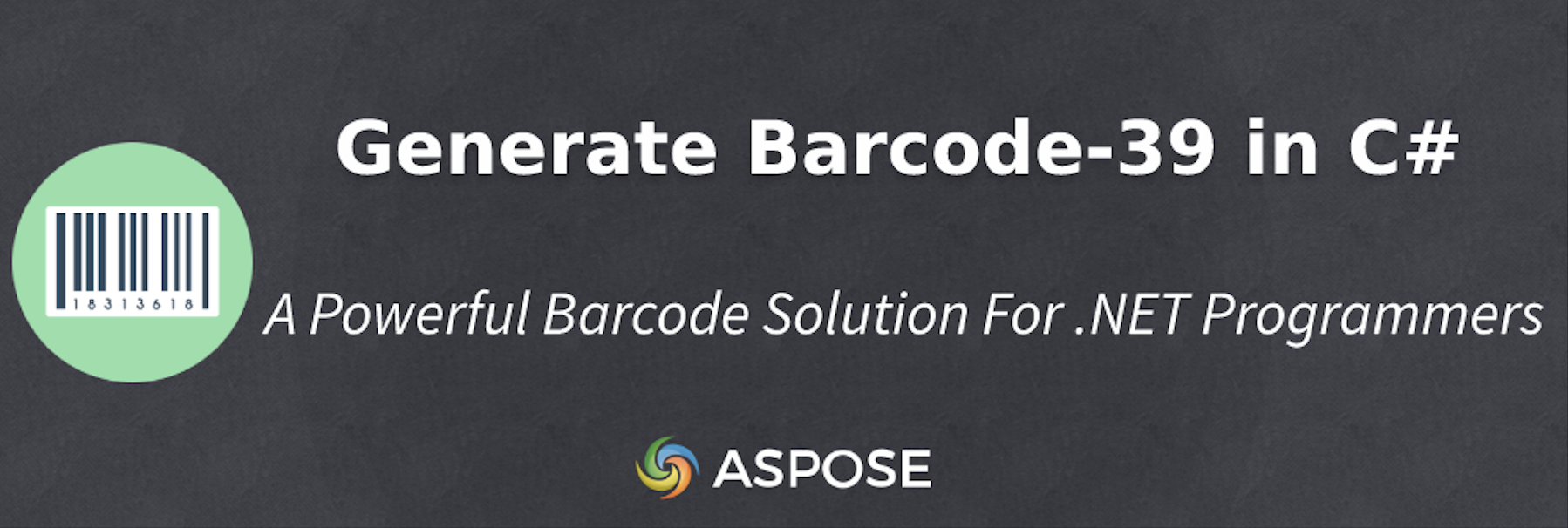 Generate Barcode-39 In C# Programmatically