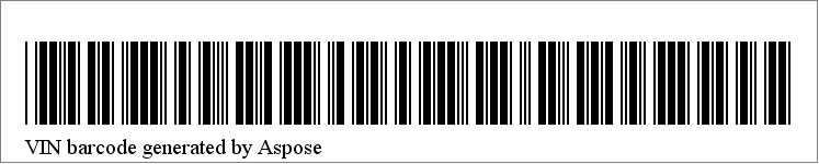 Generate VIN barcode in Java
