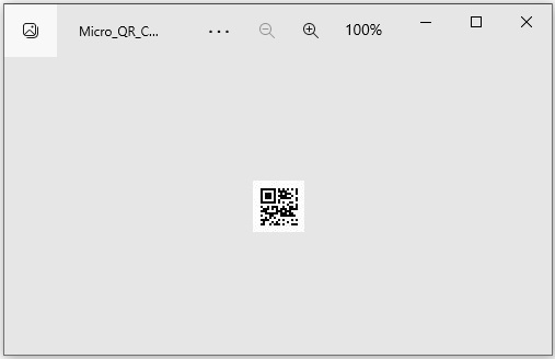 Generate Micro QR Code in Python