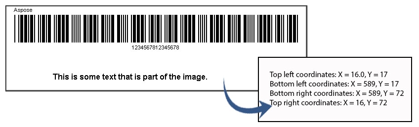 Get X and Y Coordinates of Barcode.