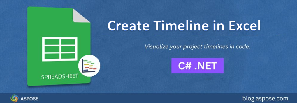 Create Timeline in Excel using C#