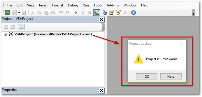 Protect Excel VBA