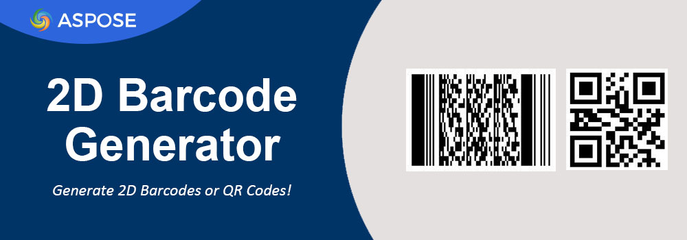 Generátor 2D kódu | Tvůrce 2D kódu | Vytvořte 2D čárový kód