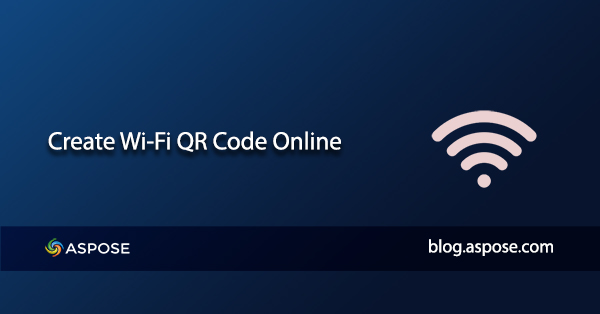 WiFi QR kód online