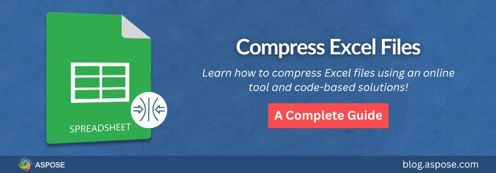 Komprimujte soubory Excel online a s kódem