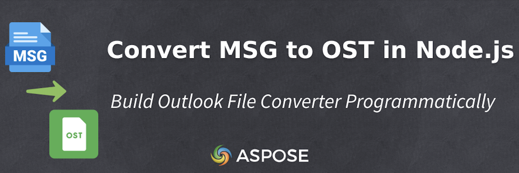 Sestavte Outlook File Converter pomocí Javascript Email Library