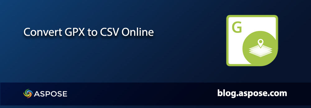 Online převodník GPX na CSV
