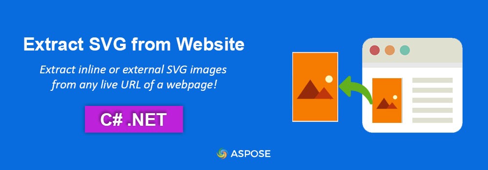 Extrahujte SVG z webu v C#