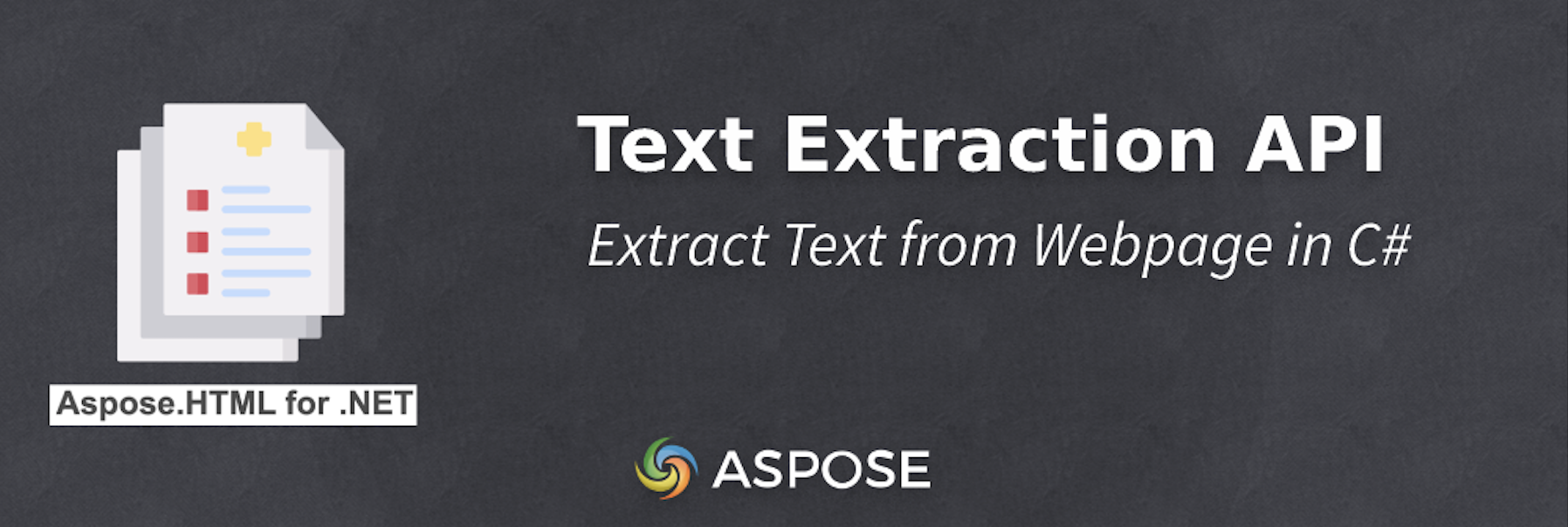 Extrahovat text z webové stránky v C# - Text Extraction API