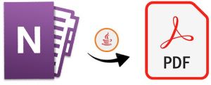 Převeďte dokument OneNotu do PDF pomocí Java