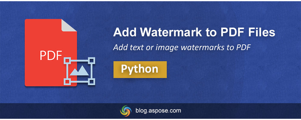 Přidejte vodoznak do PDF v Python
