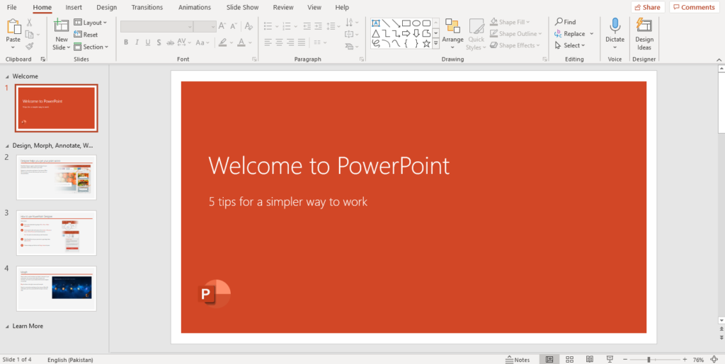 Cílový obrázek prezentace PowerPoint