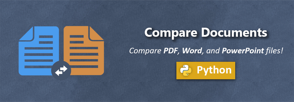 Porovnejte dokumenty Word, PDF a PPT v Pythonu