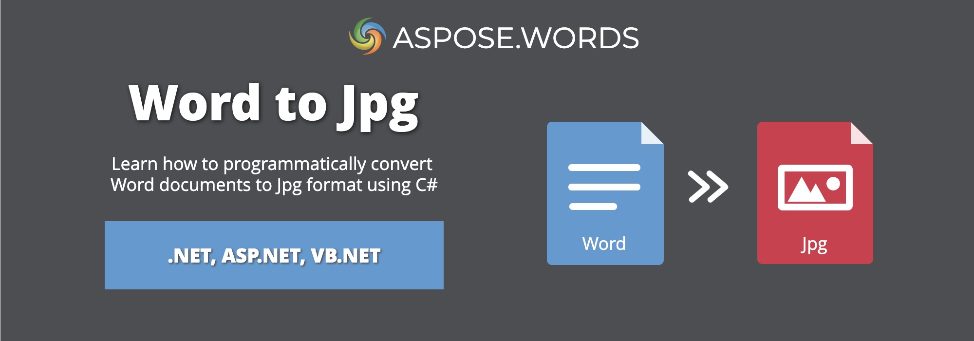 Převést Word na JPG C# | Převést DOCX na JPG C#