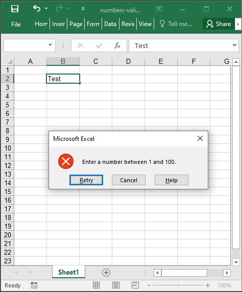 Beschränken Sie auf ganze Zahlen in Excel mit C#