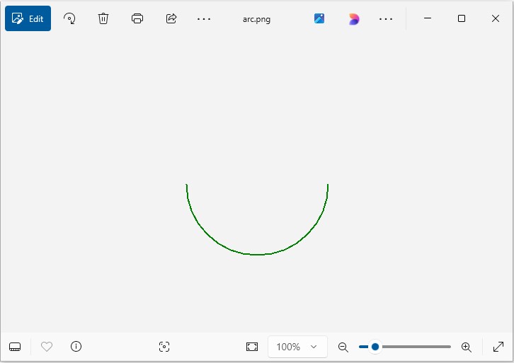 Einen Bogen in C# zeichnen