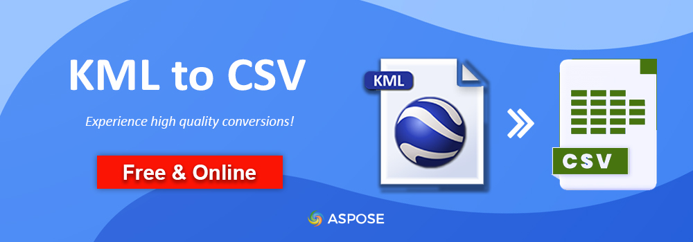 Konvertieren Sie KML online in CSV
