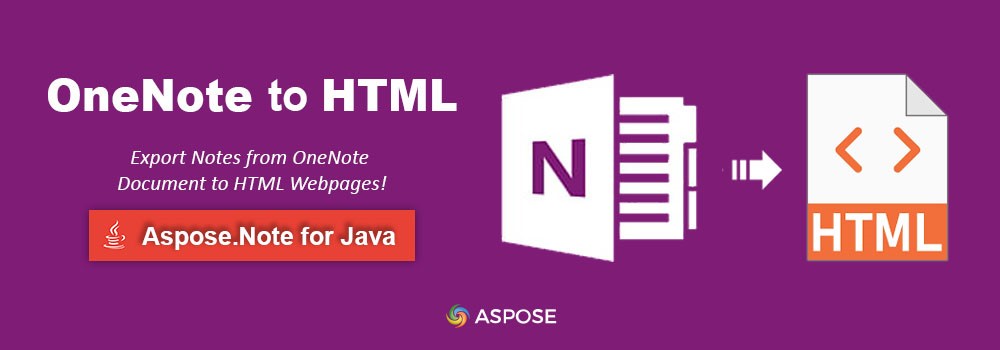 Konvertieren Sie OneNote in Java in HTML