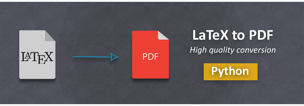 Konvertieren Sie LaTeX in PDF Python