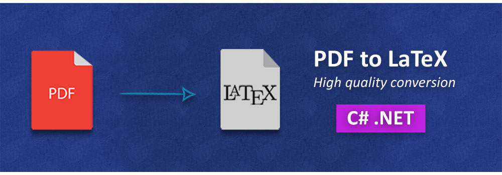 Konvertieren Sie PDF in LaTeX CSharp