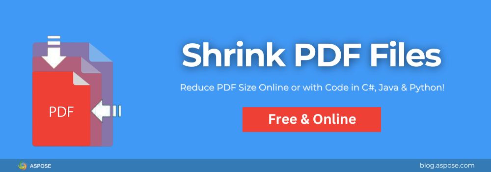 Reduzieren Sie die PDF-Größe online in Sekunden oder erstellen Sie Ihr eigenes Tool