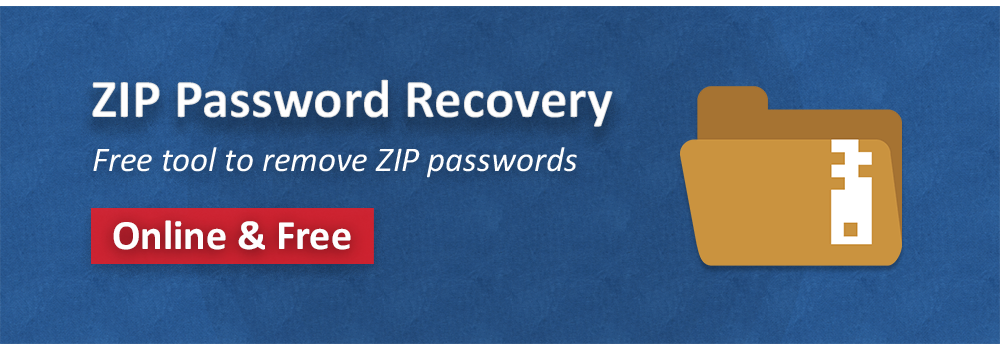 Online-Wiederherstellung von ZIP-Passwörtern