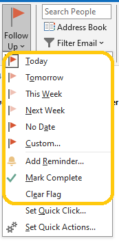 Follow Up Flags in Outlook