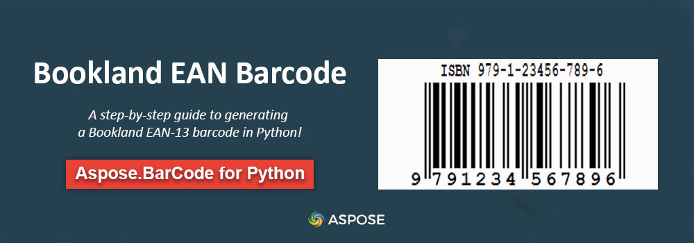 Generar código de barras EAN de Bookland en Python