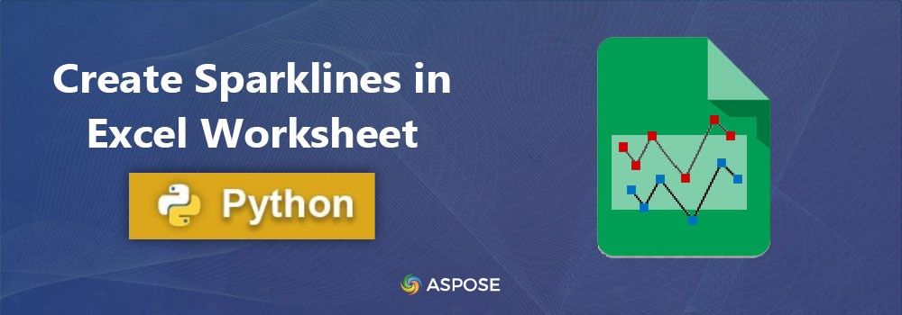 Crear gráficos Sparkline en Excel usando Python