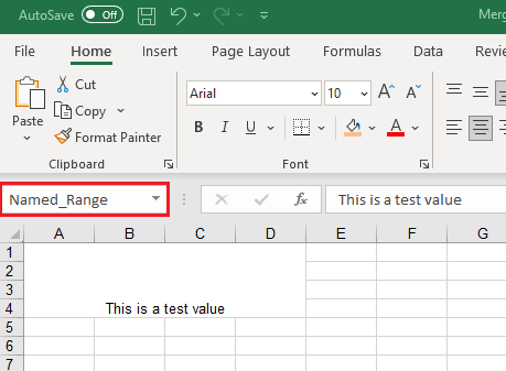 Imagen del archivo de salida de Excel generado por el código de muestra