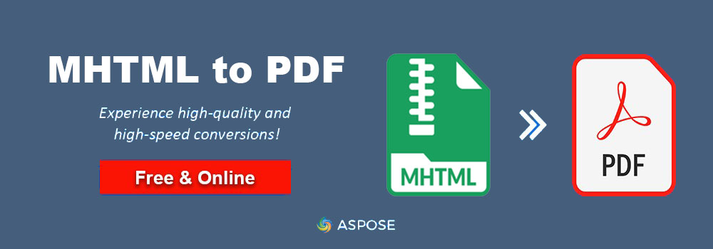 Convierta MHTML a PDF en línea | Convertir archivos MHT a PDF