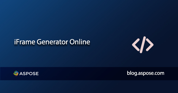 Generador de iFrame - Crear iFrame en línea